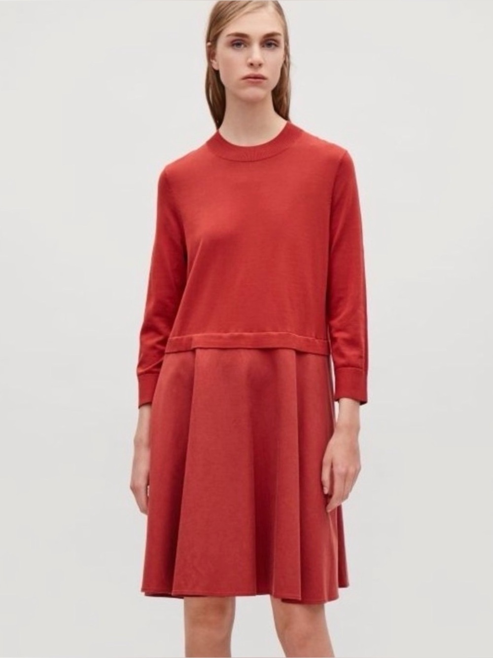 COS Red Midi Dress